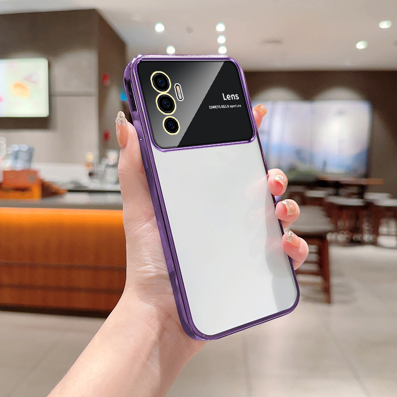 Clear plating phone case for vivo s10e case vivos10e s10e transparent shockproof with camera protection soft cover