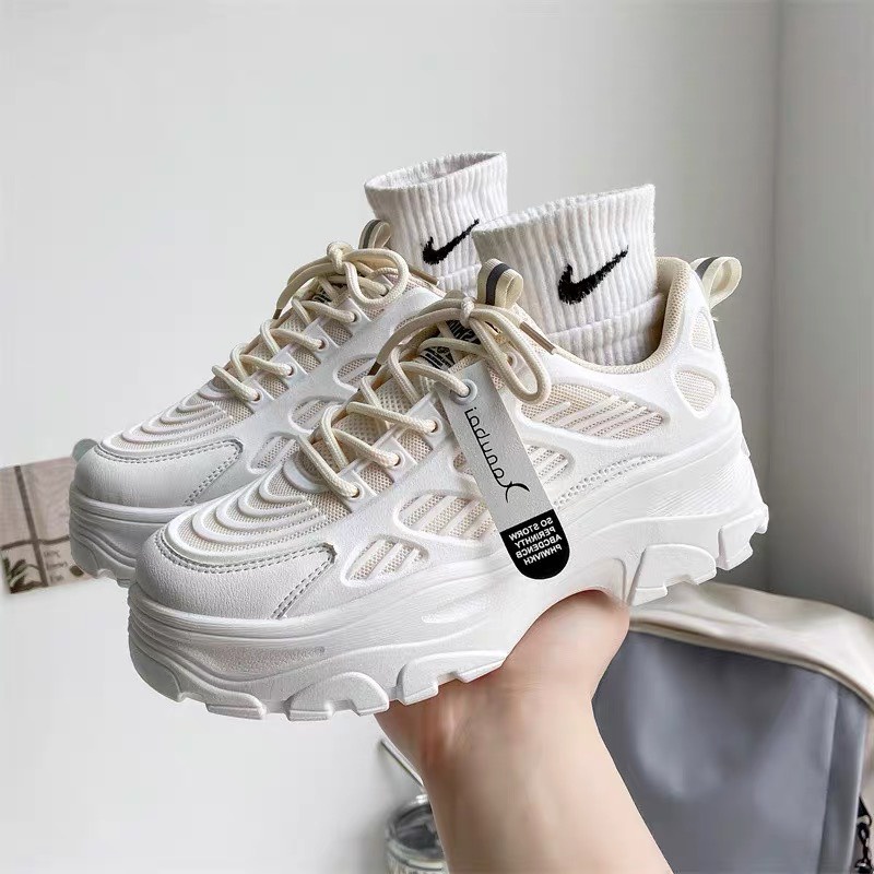 [SIÊU SALE NĂM MỚI] [FREESHIP + VOUCHER] Giày thể thao nữ độn đế 5cm Xuka