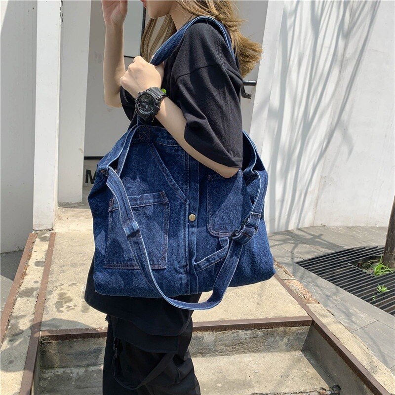 Túi Xách Vải Jeans Thời Trang Cho Nữ