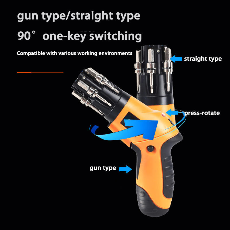 3.6V Dual Bearing Folding Electric Screwdriver Multi functional Small Lithium Battery Hand Electric Drill