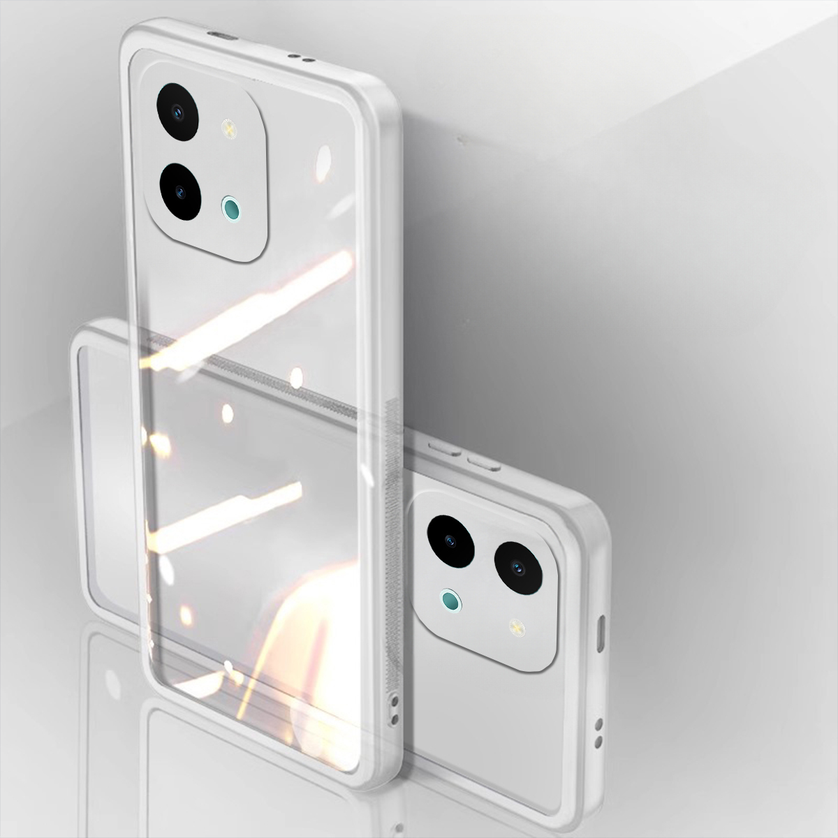 Phone cover vivo Y28 4G case Camera Protection Classic Borderless Silicone Transparent For Vivo Y28 cases. 