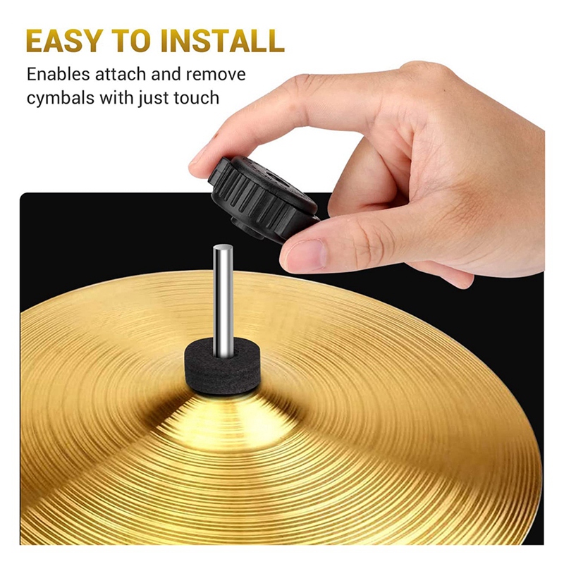 (ZGMK) 6 PCS Plastic Cymbal Nuts, Cymbal Nut for Percussion Drum Kit,Percussion Replacement Parts