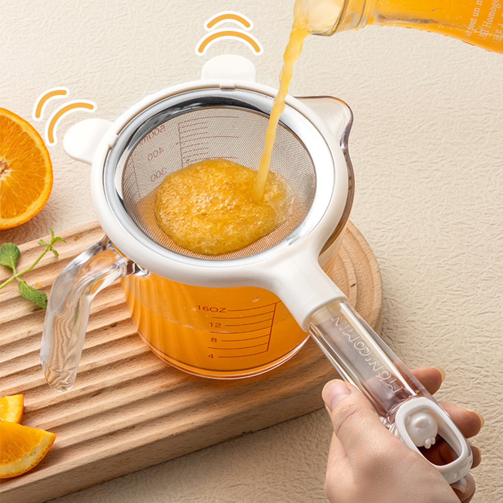 Mesh Filter Strainer Kitchen Fine Mesh Strainer Versatile Kitchen Strainer with Plastic Handle Ideal for Baking Cooking and Straining Food Grade Flour Sifter Infant Food Colander Coffee Tea Juice
