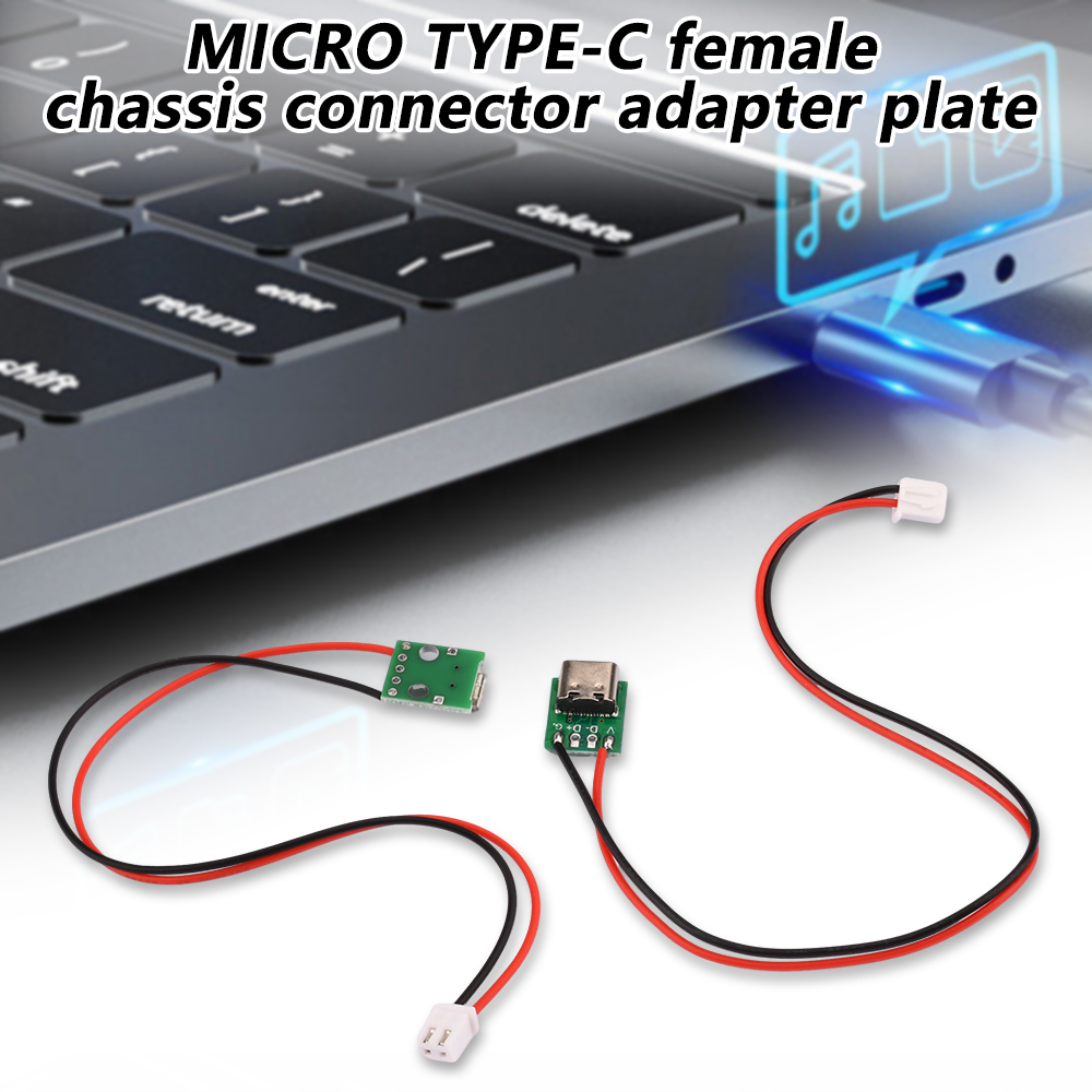 Aideepen Type-c PCB with Cabel Converter Adapter Micro USB To DIP Female Connector Breakout Board Charging Cable Soldering Board Socket