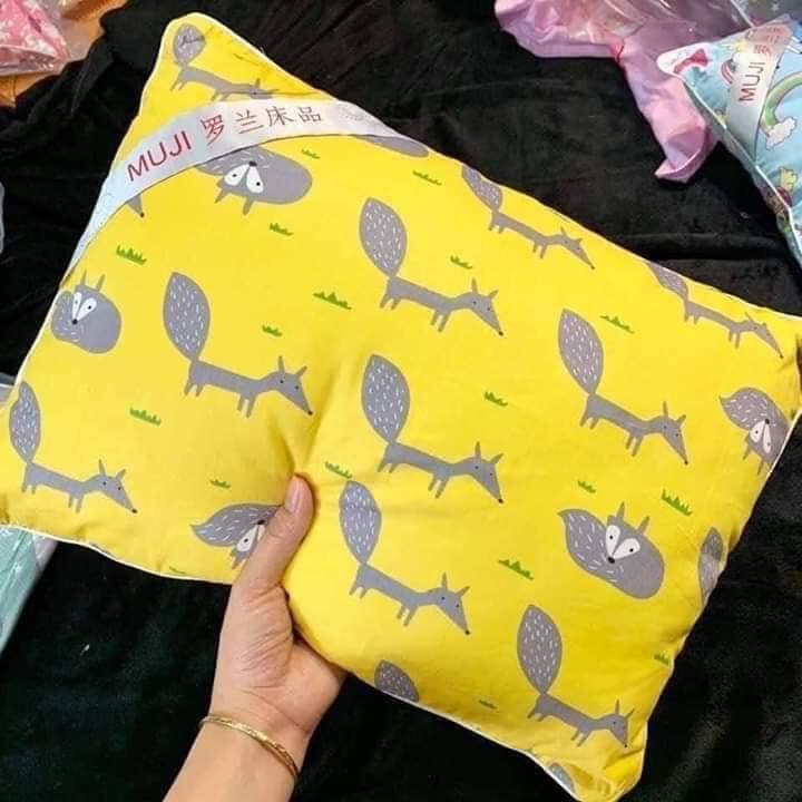 GỐI MUJ CHO TRẺ EM ,SIÊU XINH,SIÊU MỀN GỐI CỰC ÊM (giao màu ngẫu nhiên)