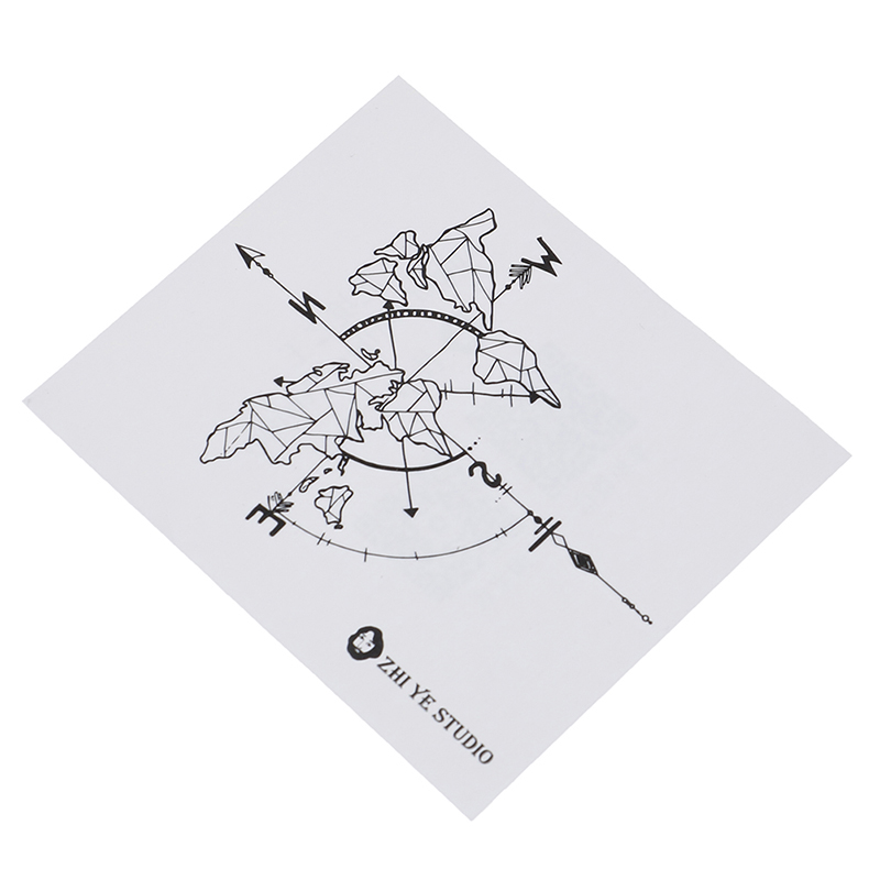 【Exclusive Discount】Waterproof Temporary Tattoo Sticker Vintage Map ...