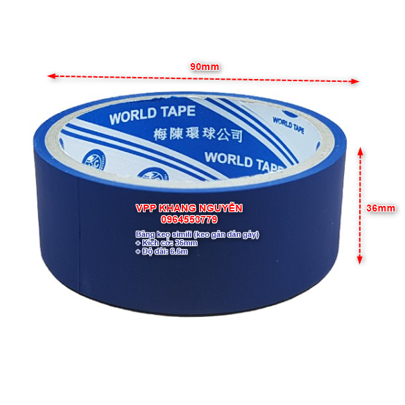 Băng Keo Simili (Khổ 36mm; Dài 6.6m; Cây 8 cuộn)