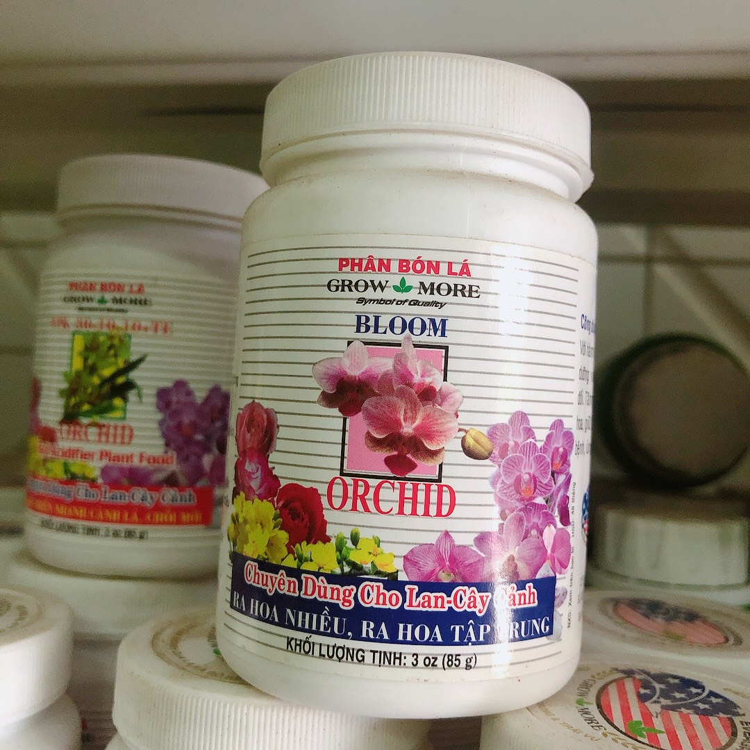 [HCM]Phân bón lá Growmore Bloom (NPK 10-55-10) Orchid hũ 100gr