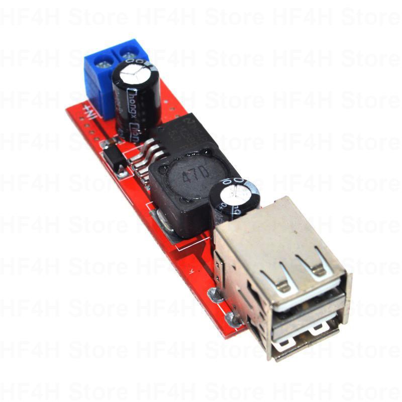 3a Dual Usb 6v-40v To 5v Step-Down Power Dc Charger Converter Module Voltage Regulator For Vehicle Lm2596 Buck. 