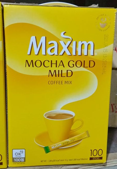 Cà Phê Maxim Mocha Gold Hàn Quốc 100 Gói - 맥심 커피 모카골드 마일드