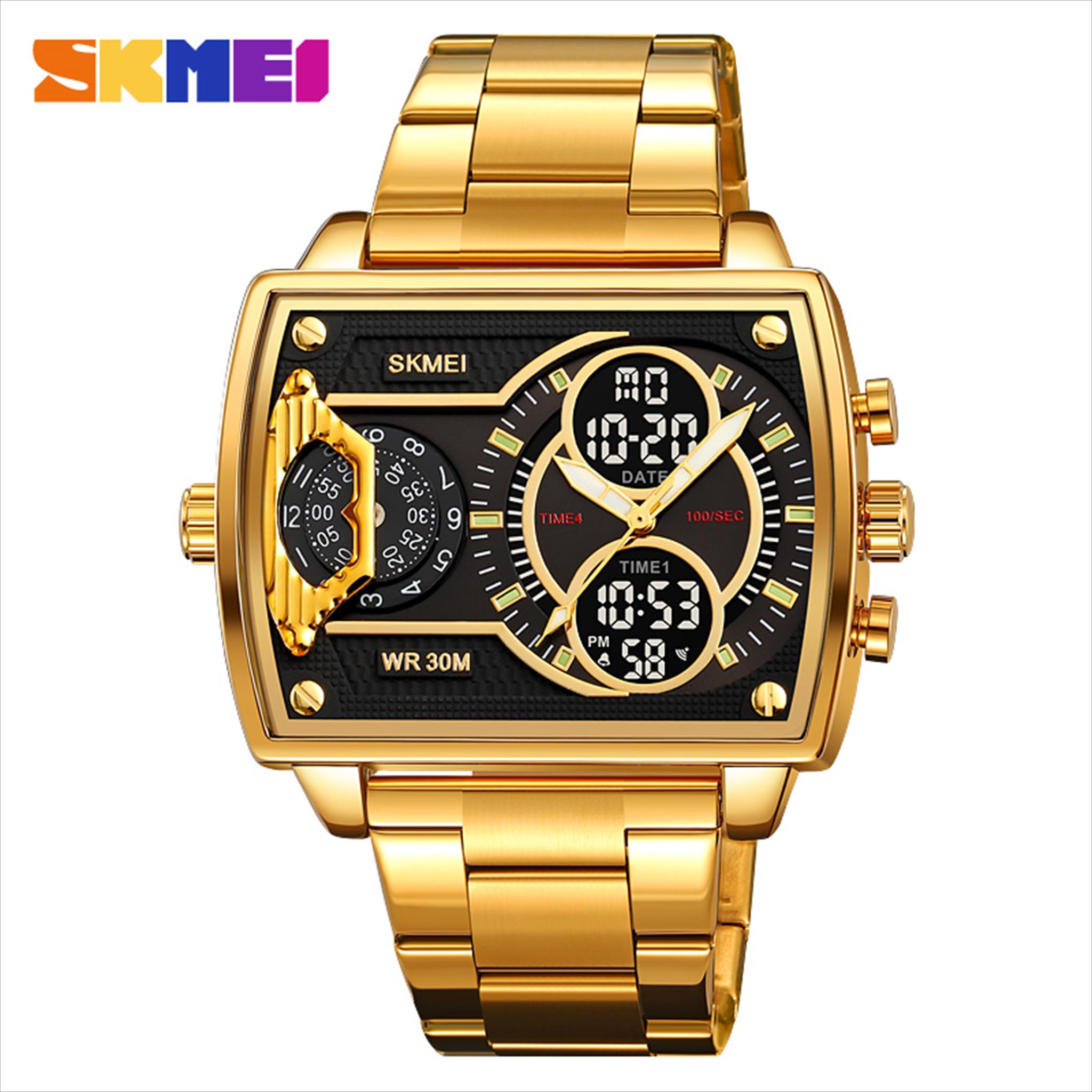 Jam Tangan Pria Analog Digital SKMEI 2229 Water Resist Stainless