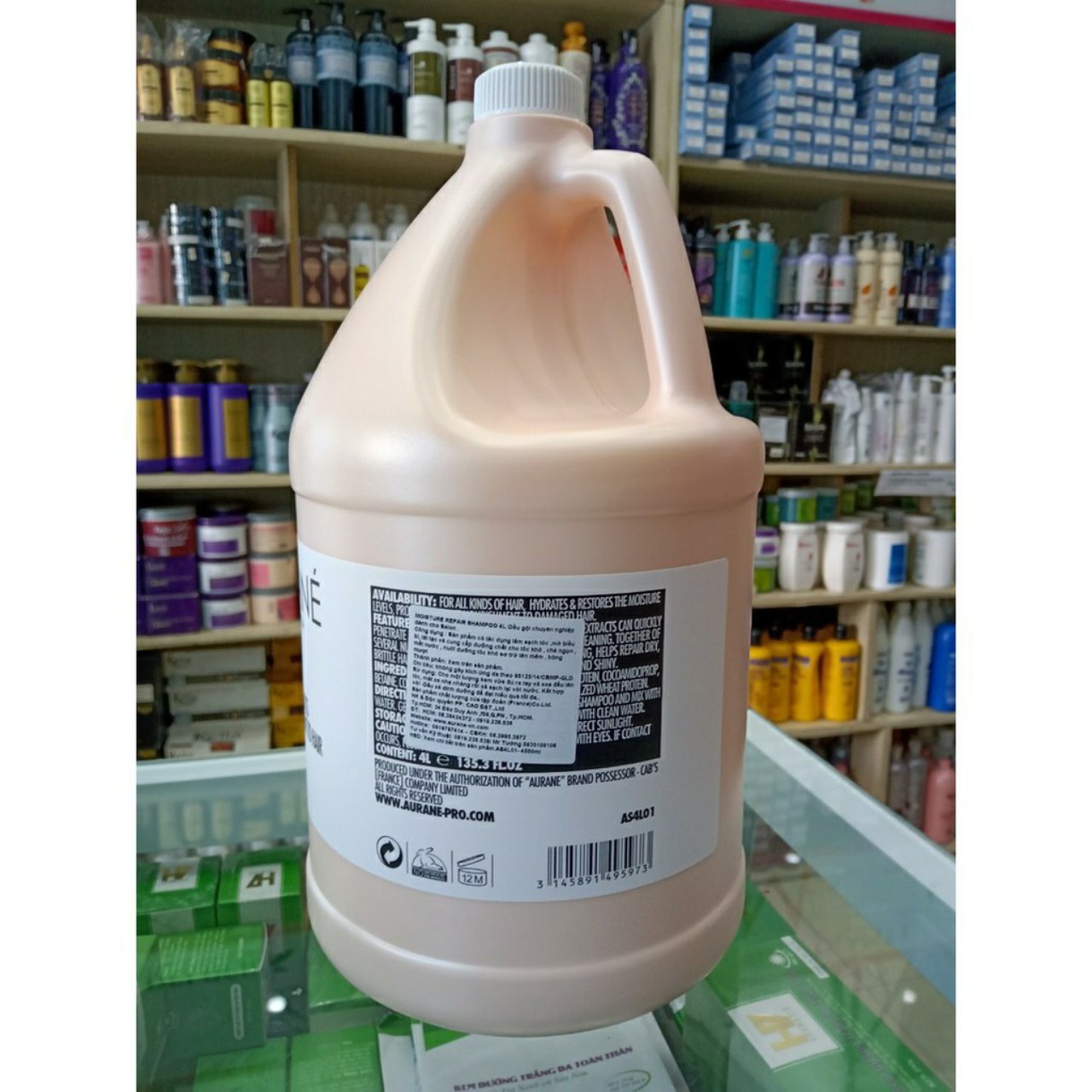 Dầu Xả Aurane Protein Moisturizing 4000ml Mở Biểu Bì Tóc