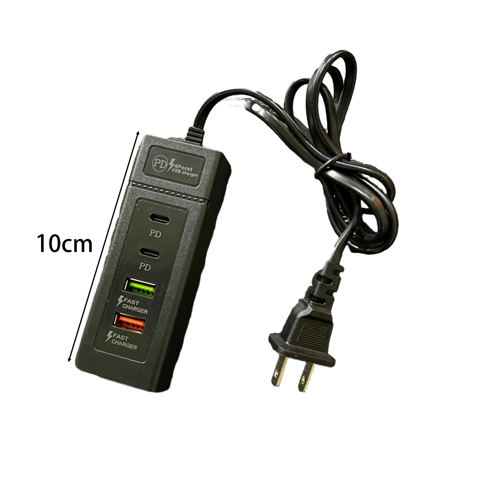 NEWMANA Charger Socket Fast Charging Usb Power Strip Compact Plug Play Multi-port Charger