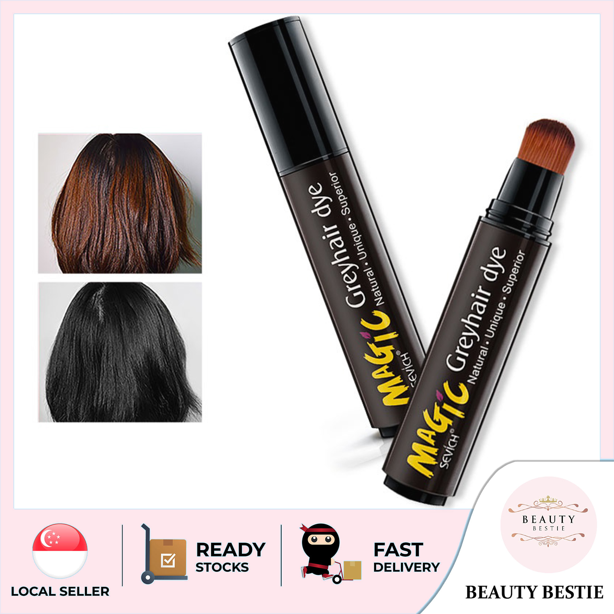 SemiPermanent Colour Hair Dye Pen Gel for Root Touch up Stick Powder to  Cover Gray Hair Dark Brown  China Effective Hair Dye Pen and Instant Hair  Dye Pen price  MadeinChinacom