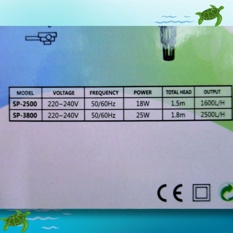 Pompa aquarium kolam SAKKAI PRO SP 2500 Submersible pump