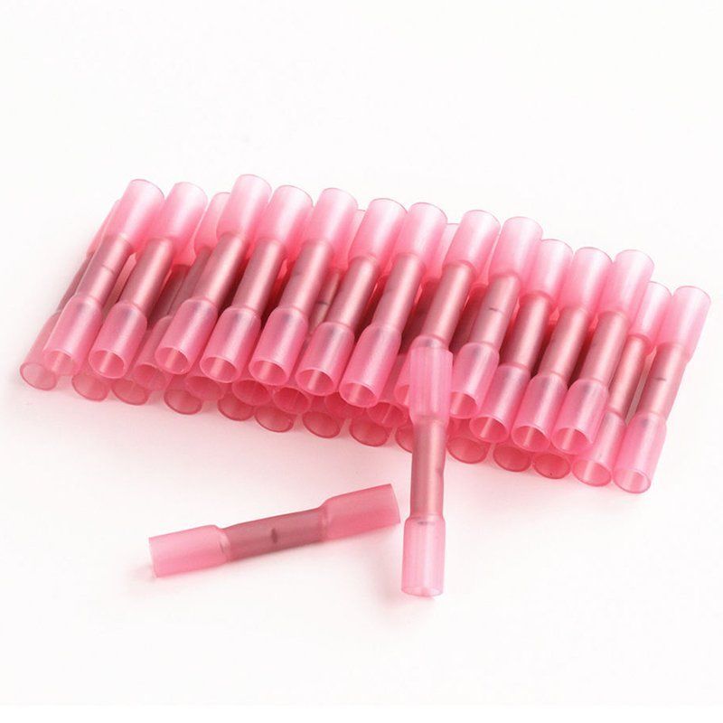 25PCS Waterproof Heat Shrink Butt Connectors Insulated Crimping Terminals Electrical Splice Wire Cable Crimp Connector Kit