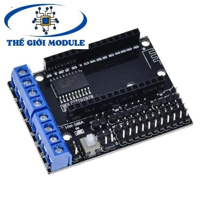Đế ra chân esp8266 nodemcu lua + motor driver l293d - thegioimodule