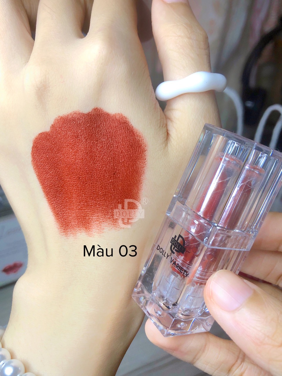 Son thỏi lì siêu mịn môi DOLLY VARIETY [Màu Cam nâu đất]