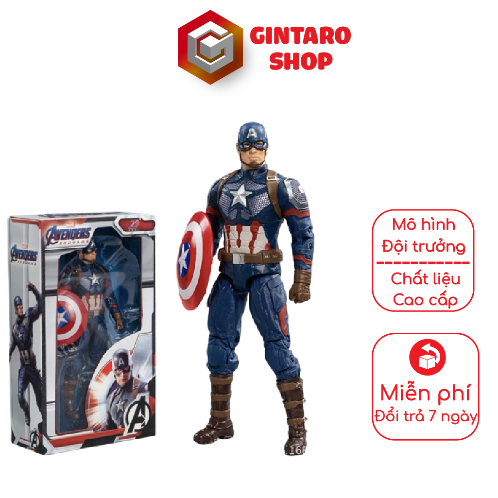 Mô hình nhân vật siêu anh hùng Captain America đồ chơi dành cho bé