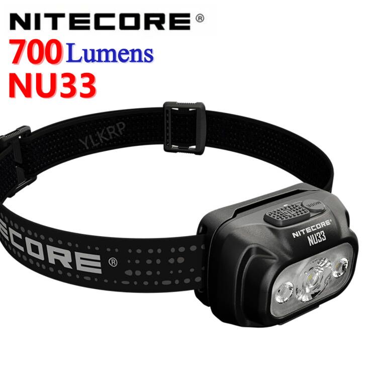 %100 original NITECORE NU33 700 lumen three light source headlight,