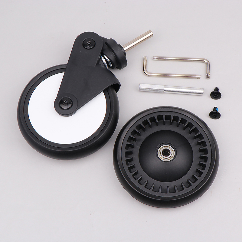 Stroller Replacement Rubber Wheels Front And Rear Wheel Stroller Accessories Compatible With Stroller. 