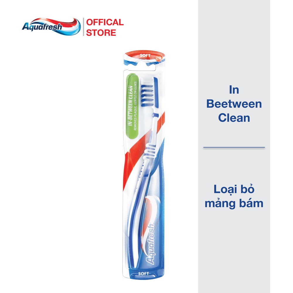 (HCM)Combo 2 Bàn chải đánh rãng AQUAFRESH - In Between Clean Soft (Các Màu)