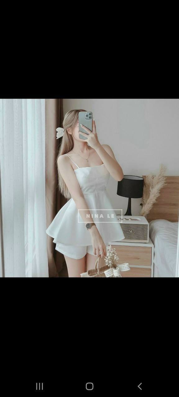 Set đồ đùi 2 dây xinh xắn (có mút)