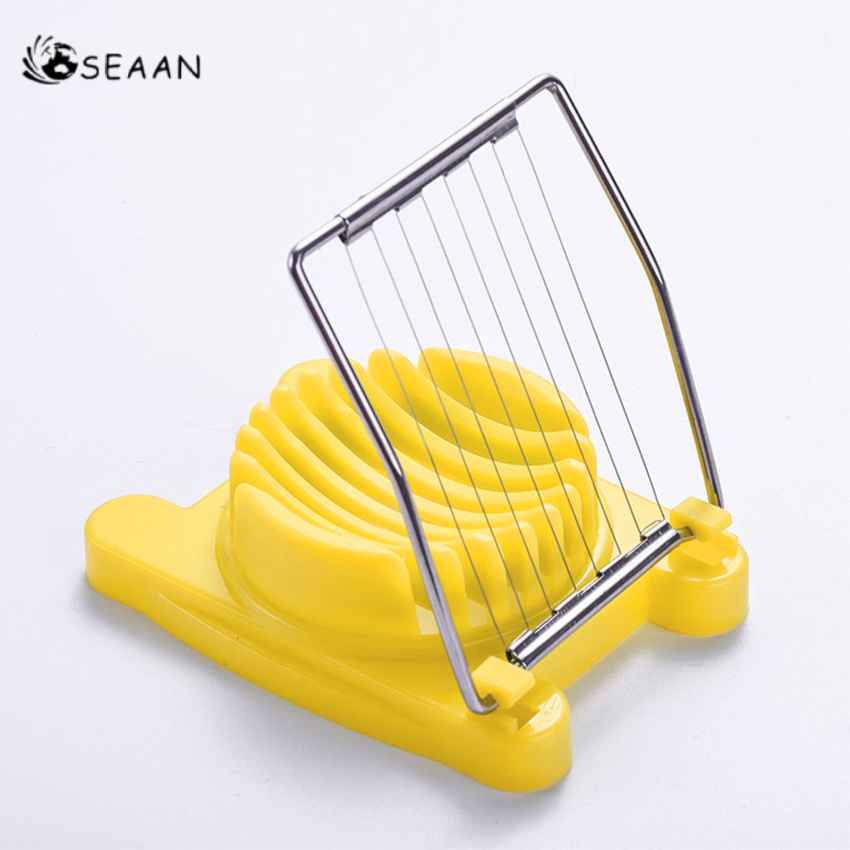 Home Kitchen Egg Cutter Stainless Steel Boiled Egg Slicer Multifunctional Egg Divider Creative Kitchen Accessories Gadget