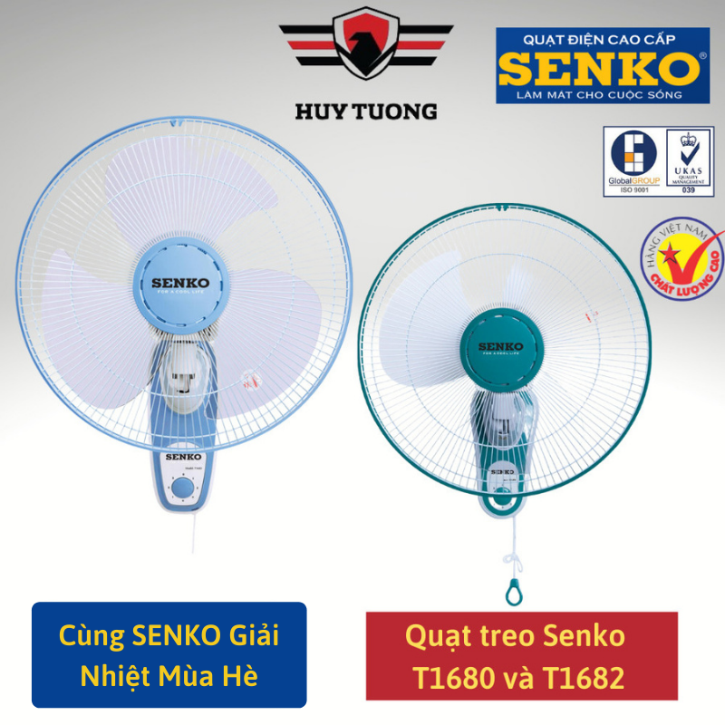 Quạt treo Senko ( BH động cơ 1 năm ) T1680 và T1682 cao cấp – Huy Tưởng
