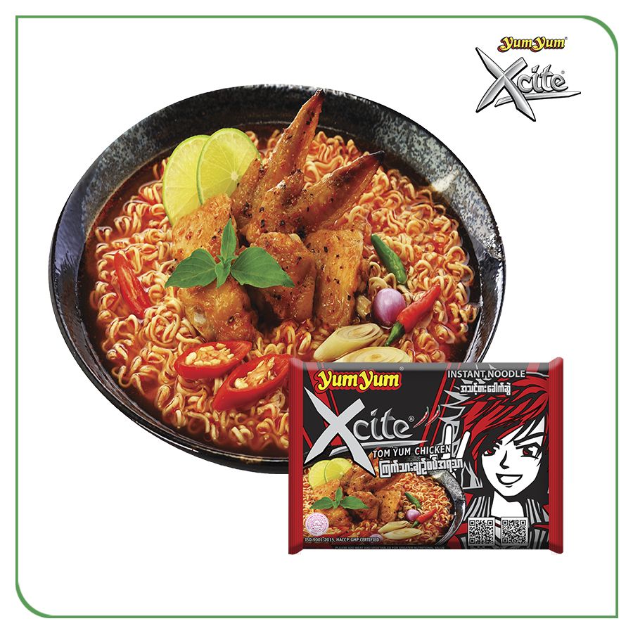 Yum Yum Xcite Instant Noodle Tom Yum Chicken Flavour 70g (70g x