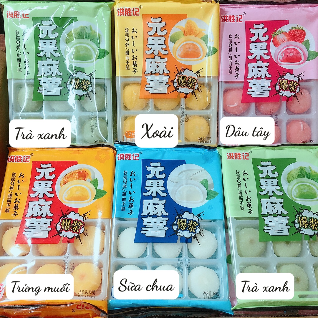BÁNH MOCHI KEM LẠNH 5 VỊ (GÓI 180G)