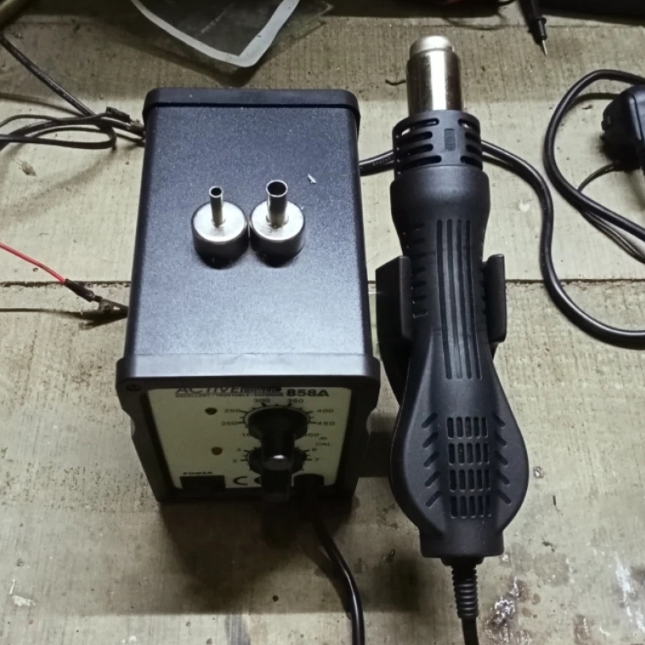 Mobile Rework Stations Single SMD Brushless Hot Air Mobile Rework Station with Stand AC 220V ...