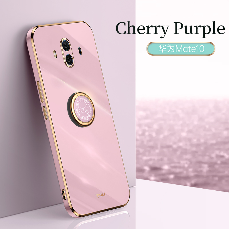 COD Plating Silicone Phone FOR Huawei Mate 10 Case Huawei Mate 10 PRO Deluxe Fall Protection with Metal Ring Holder