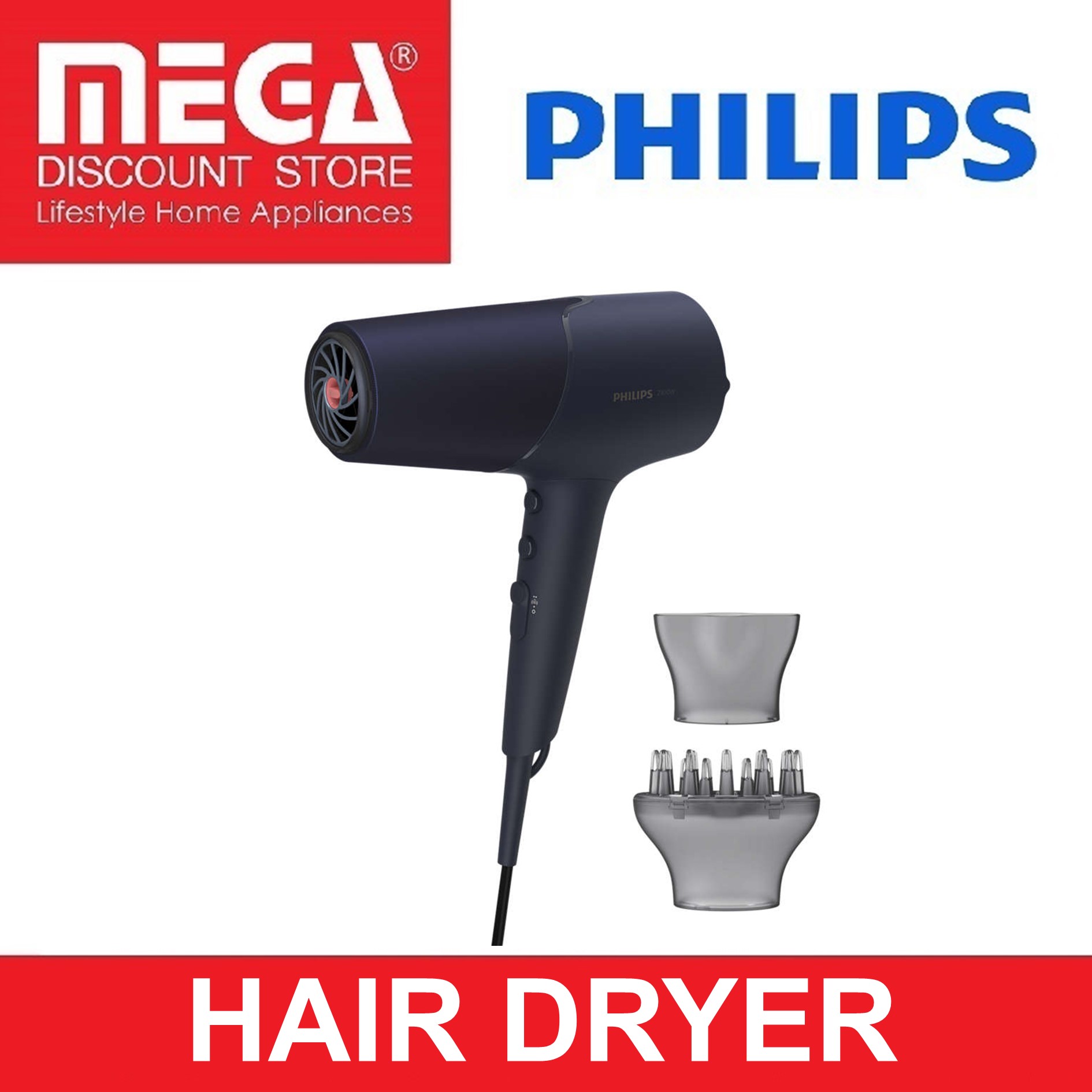 PHILIPS BHD510 HAIR DRYER (BHD510/03) Lazada Singapore
