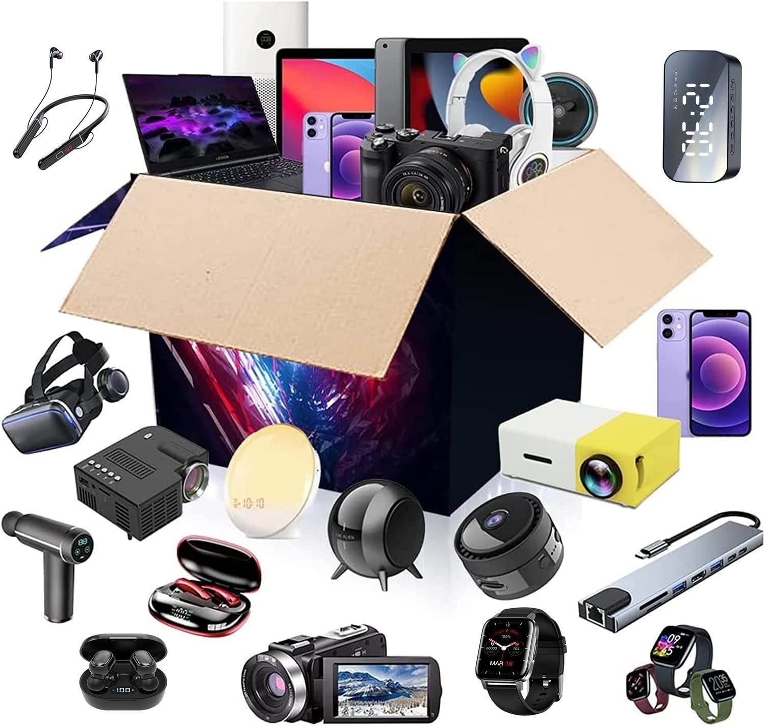 New Lucky Mystery Boxes Random Different Electronic Products More