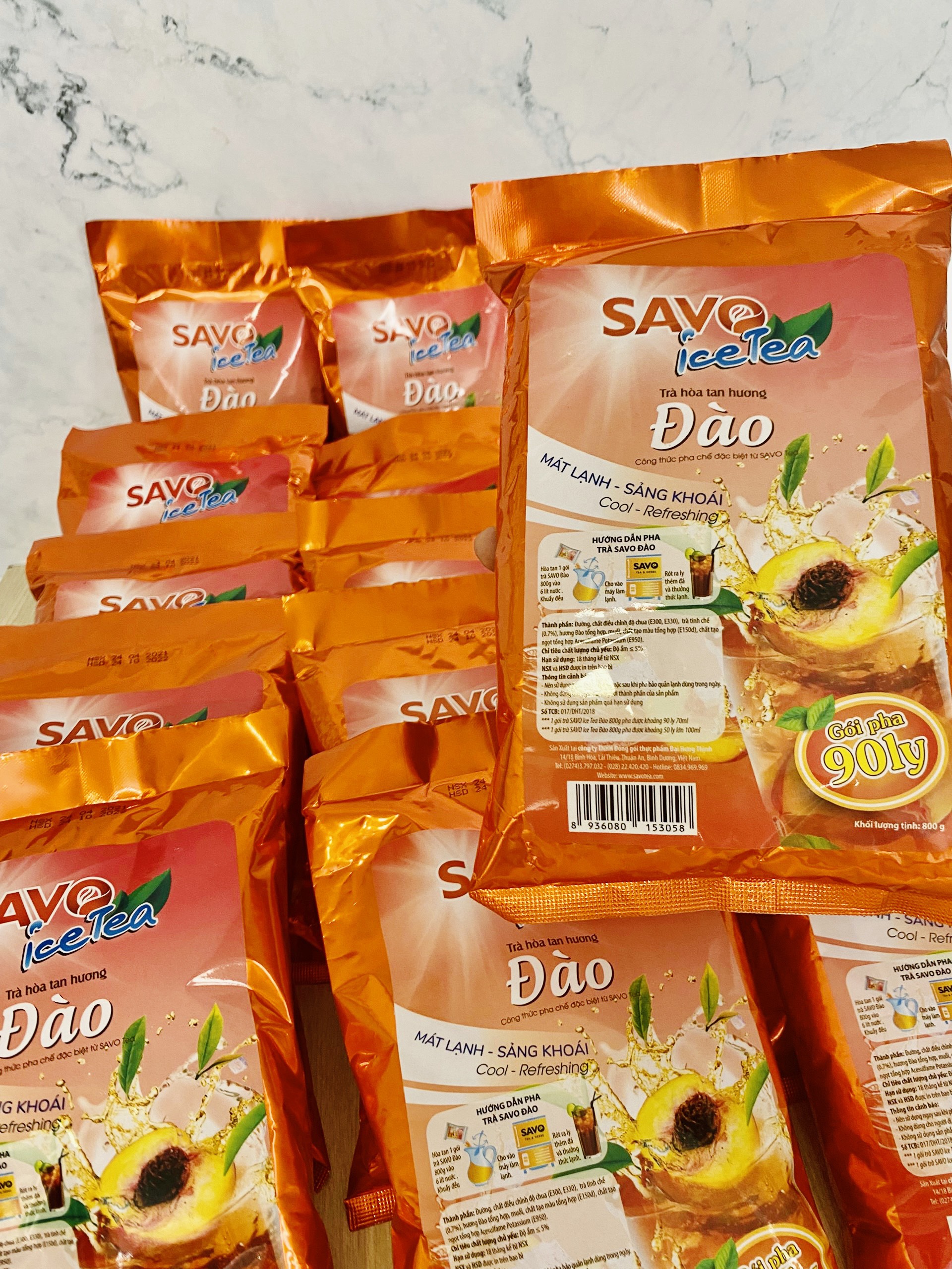 SAVO TRÀ HÒA TAN - VỊ ĐÀO (Túi 800gr)
