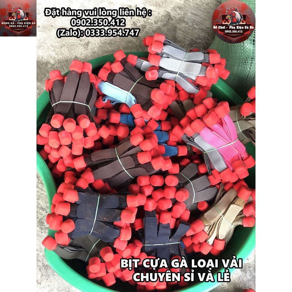 Bịt Cựa Gà Nòi Loại Vải (1 Bộ Dùng Cho 2 Con)