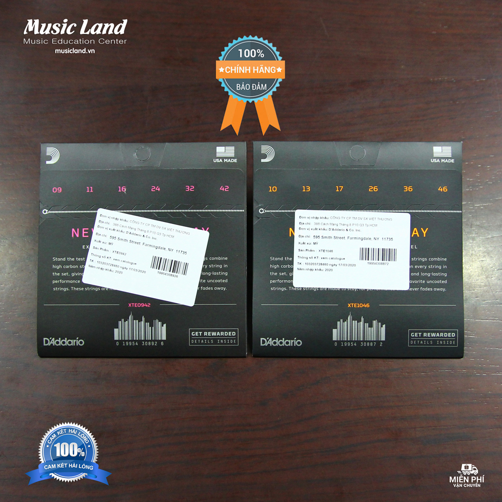 Dây Đàn Guitar Điện D’Addario XT – Chính Hãng