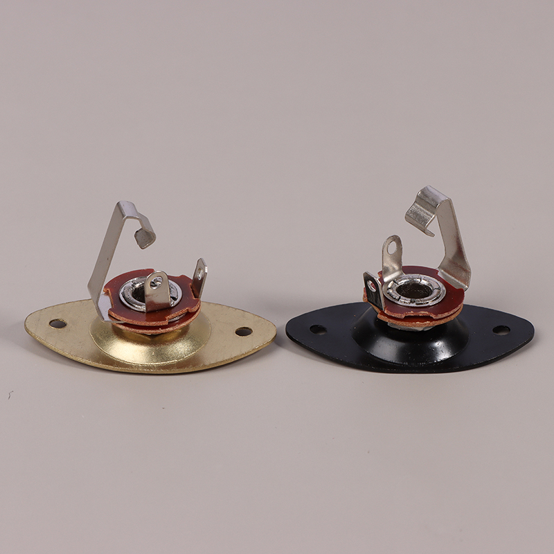 【GG Music】💖【HOT SALE】🎈🎈 1Set Metal Concave Output Jack Plate Socket Screws For Electric Guitar Replacement Oval Electric Guitar Pickup Accessories