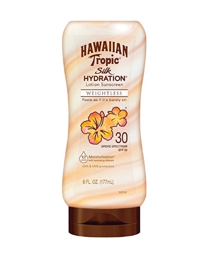 hawaiian tropic spf30 silk hydration lotion