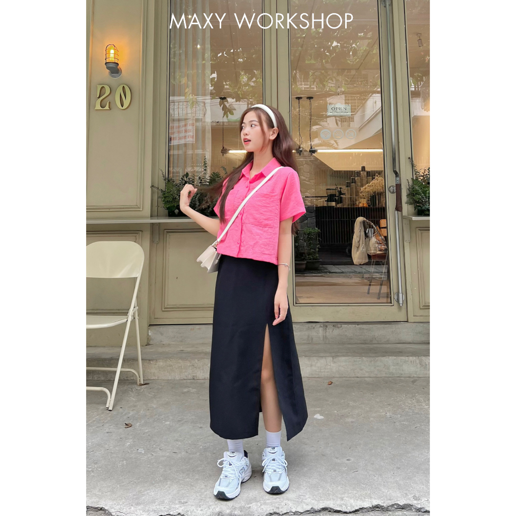 Chân váy dài xẻ cao Cutout Skirt Maxy Workshop