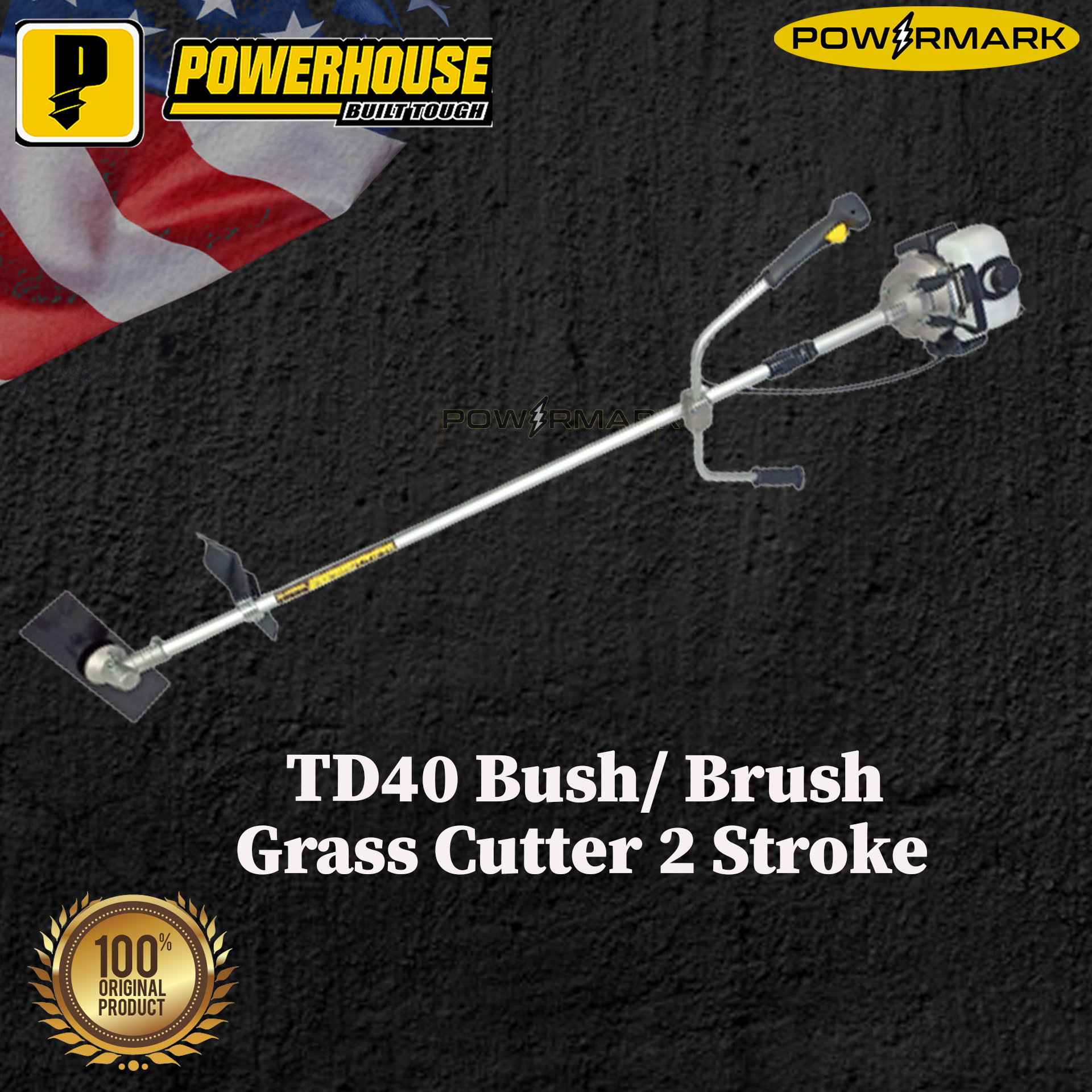 POWERHOUSE TD40 Bush / Brush / Grass Cutter 2 Stroke (Japan Technology) [POWERMARK PPT] Lazada PH