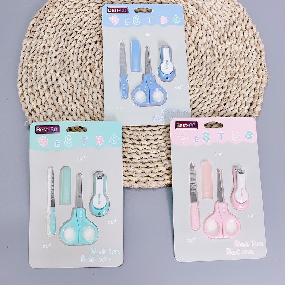 Vỉ bấm móng tay BEST BB CAO CẤP 4 MÓN cho bé