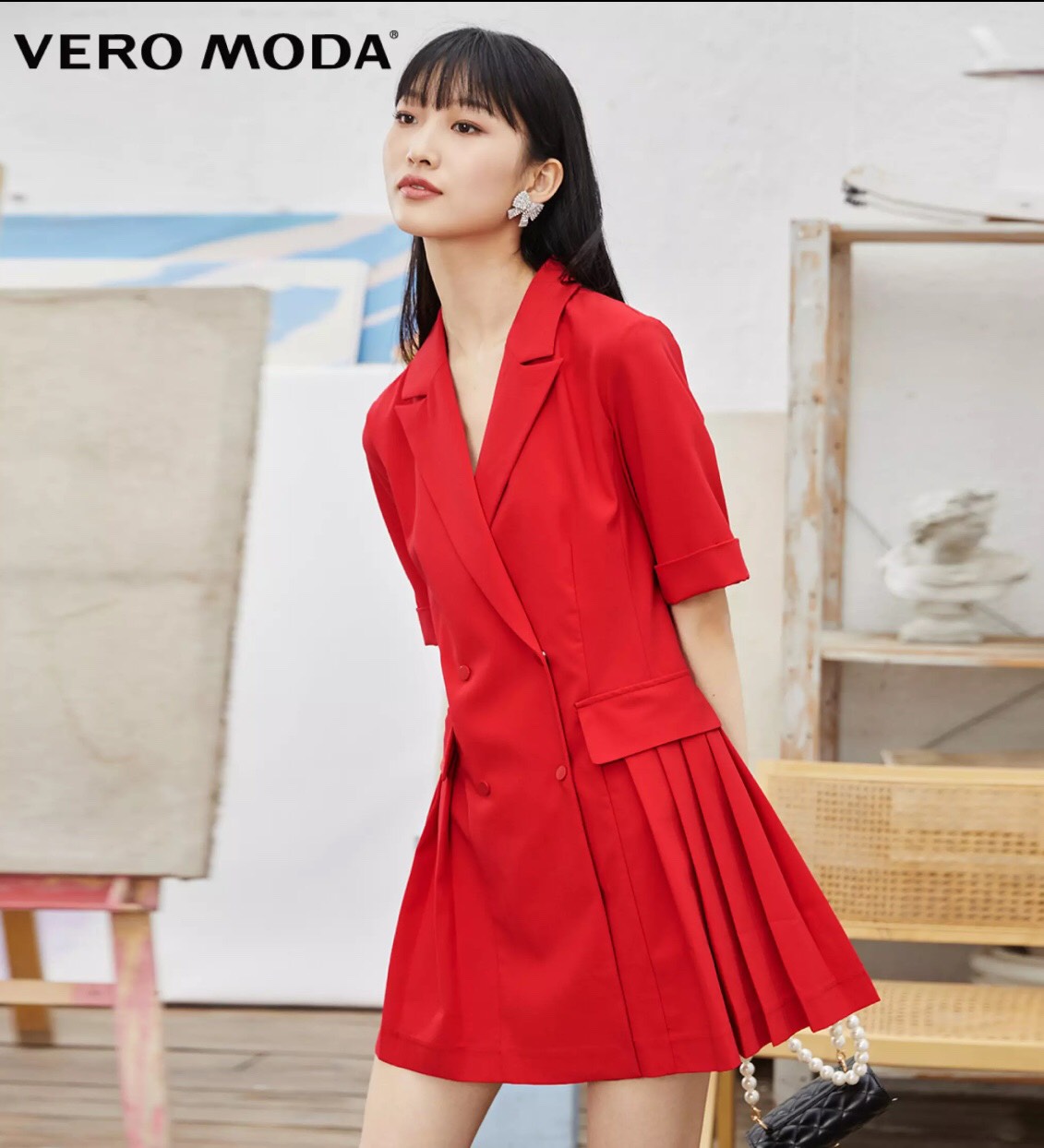 Váy vest xếp ly Vero moda