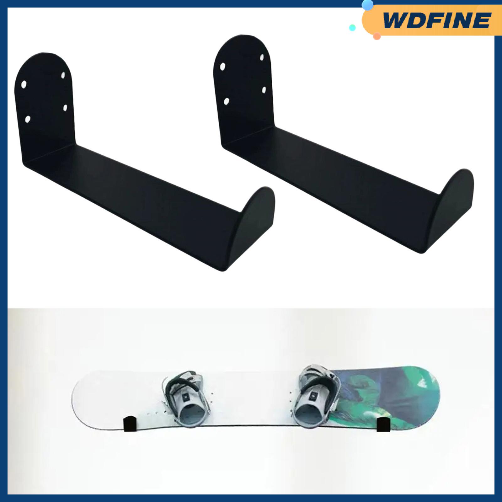 WDFINE Skateboard Wall Mount Rack Metal Wakeboard Rack Display Surfboard Holder Stand for Long Board Skate Board Bedroom Garage Home