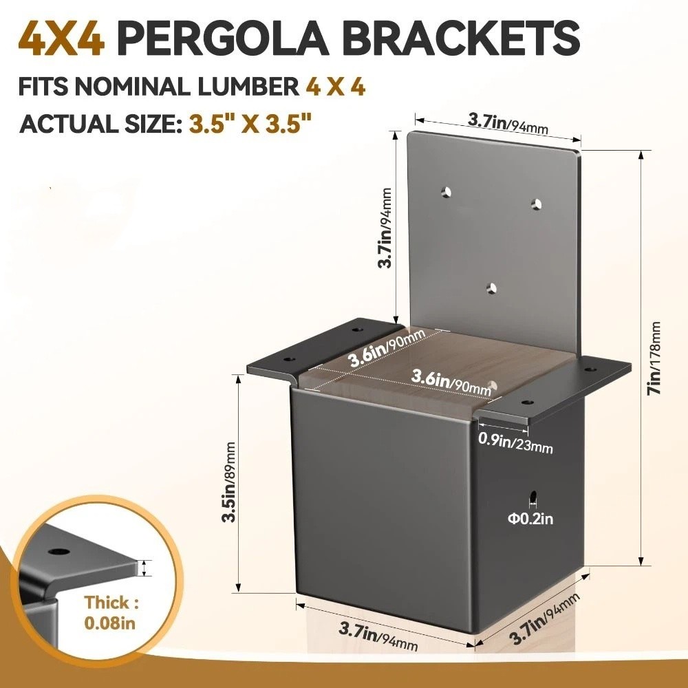 Durable%20Black%20Pergola%20Bracket%20Wall%20Mounted%20Metal%20Fashionable%20Metal%20Bracket%20Durable%20Heavy%20Duty%20Deck%20Railing%20Connector%20Terrace%20-%20Image%202