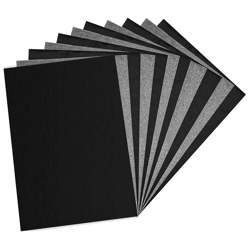 Tracing Carbon Paper Copy Reusable Hand Copy Carbon Paper A4 Accessories Black Carbon Transfer Paper 100Pcs Transfer Tracing Paper for Wood/Paper/Canvas 