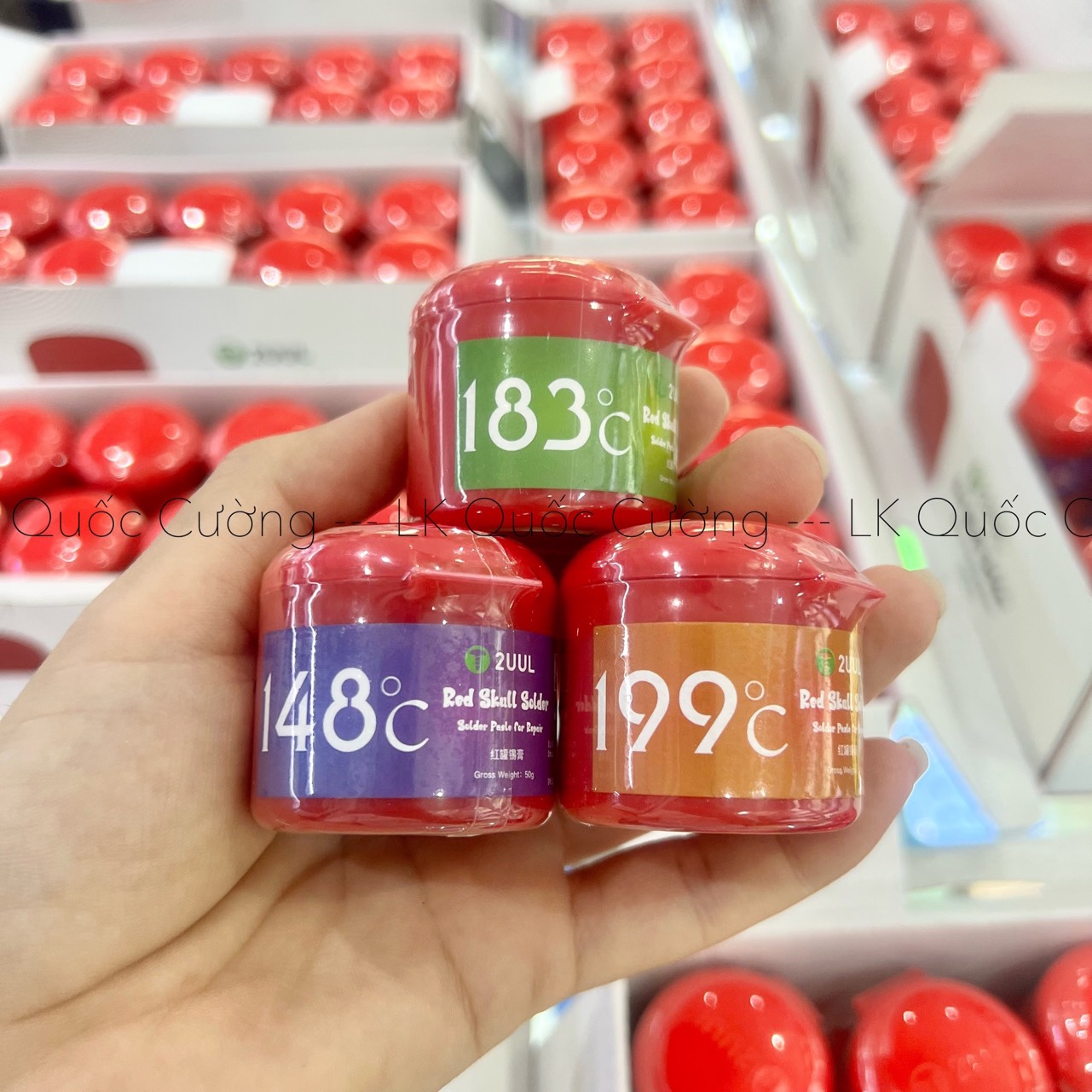 Chì làm chân ic 2UUL 148-183-199 độ, hủ 50gr (sửa điện thoại, điện tử)