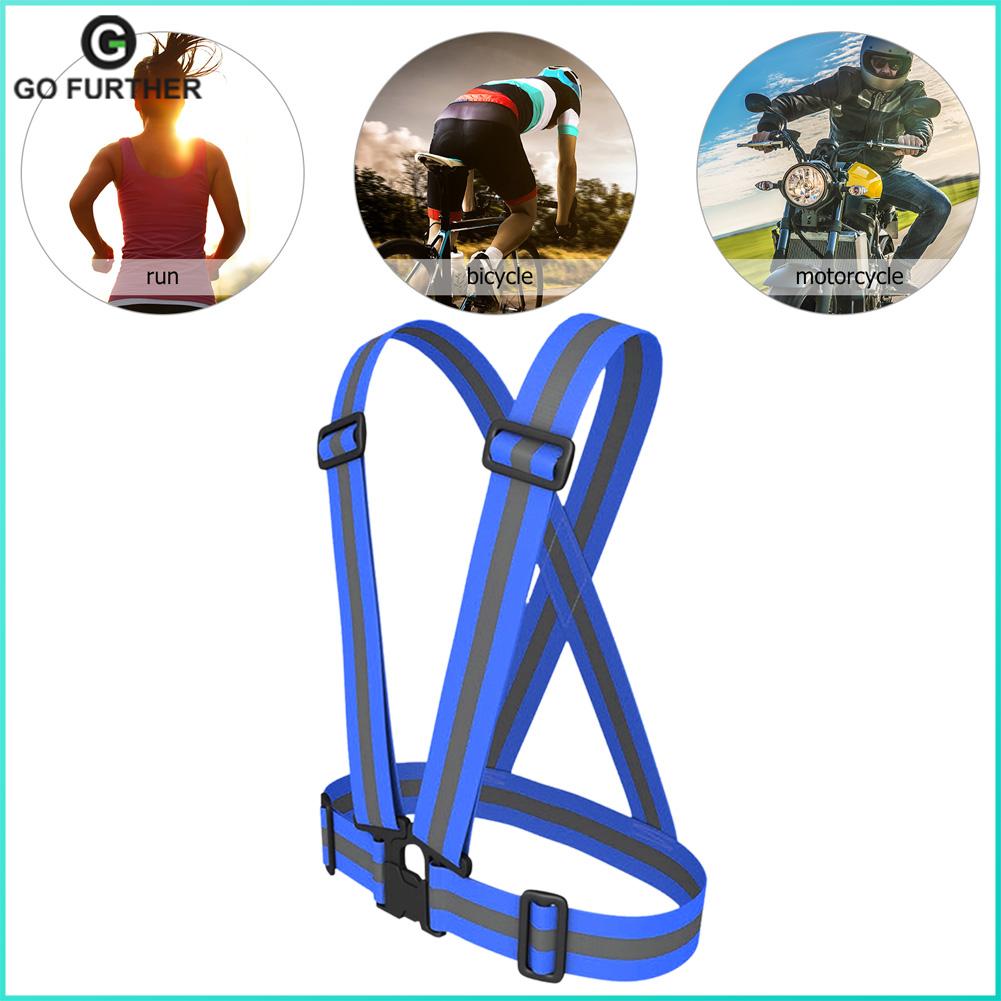 Reflective Straps Night Running Riding Vest Adjustable Safety Elastic Band