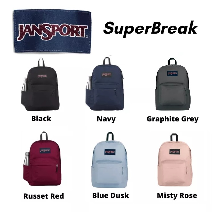 Amazon.com: JanSport SuperBreak One Backpacks - Durable, Lightweight  Bookbag with 1 Main Compartment, Front Utility Pocket with Built-in  Organizer - Premium Backpack, Russet Red : Clothing, Shoes & Jewelry